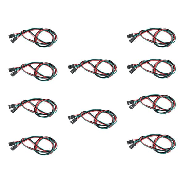 5 stk 70 cm 4-pinners dobbeltsidig flatkabel jumper (3P) -