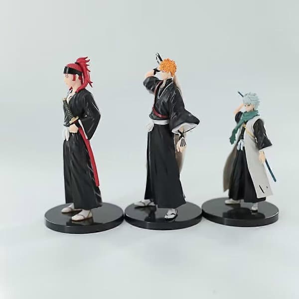 3 stk Bleach Ichigo Kurosaki, Toshiro Hitsugaya og Aizen actionfigurer - Gave til gutter