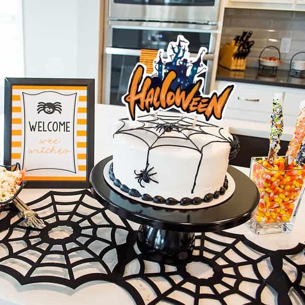 Halloween cupcake Toppers 7-delt sett skummelt søtt -