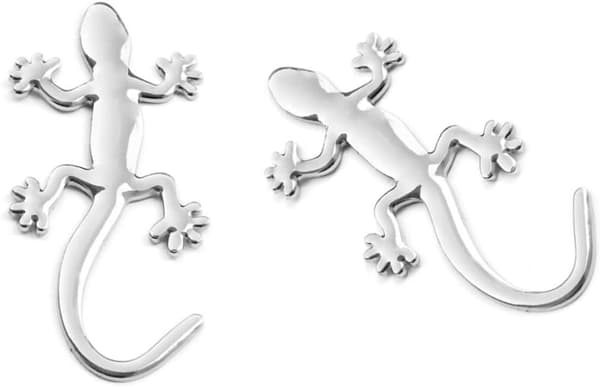 Stjernelogo Gecko Metal 3D Bilmærke Emblem Dekal Solid Bilmærke