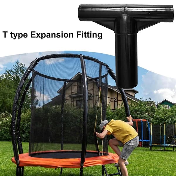 Trampolin T-skarvar, Trampolinrörsskydd, Trampolin med stolpförlängningsfästen