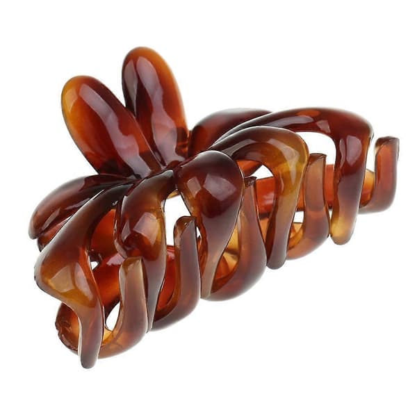 2 Large Acrylic Flower Hair Clips