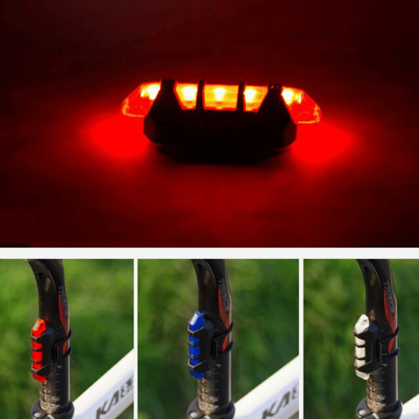 2 stk. sykkellykter baklys USB oppladbare lys Re