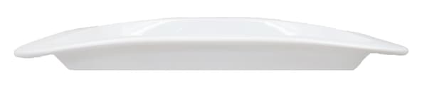 Rectangular Porcelain Plate Large Arched Raised Edge - 4 pack Vit 5568