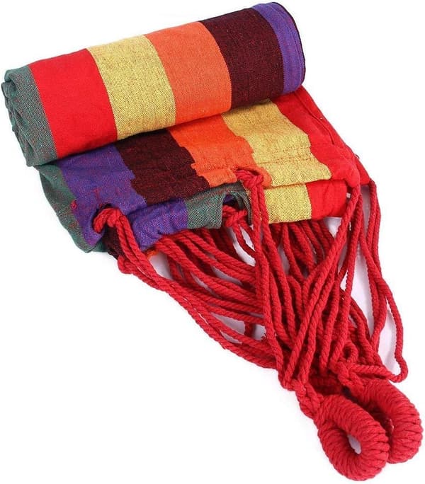Brazilian Hammock Soft Cotton Canvas Outdoor Double Width 2 Person
