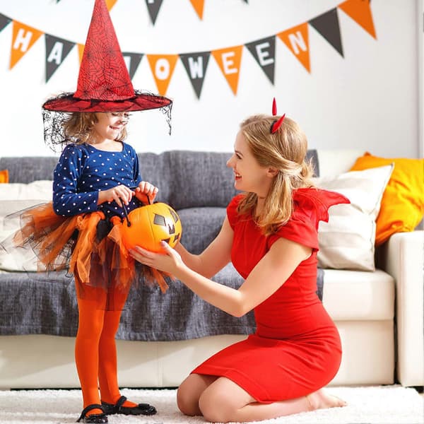 Heksehatte til Halloween-festdans Dekorative rekvisitter Spids troldmandshat