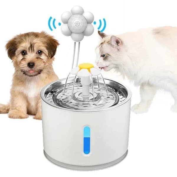 Vattenfontän med rörelsesensor för katt och hund, infraröd
