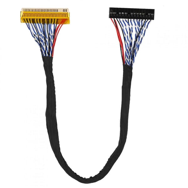 Five 30-pin LVDS cables, 2 channels, 8 bits, supports 1280x1024 resolution, suitable for 17/19-inch TFT LCD panels.