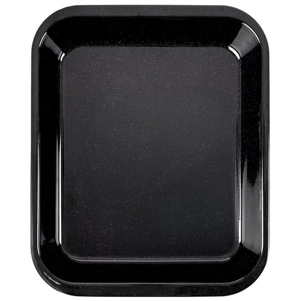 Emaljerad bakplåt i stål, rektangulär 36x28x6 cm