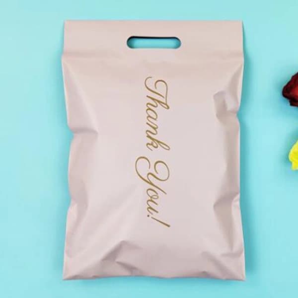 Poly Mailers with Built-in Handle Shipping Bags Self-Adhesive Packaging Bags Letter Envelopes - 50 pcs. null - C