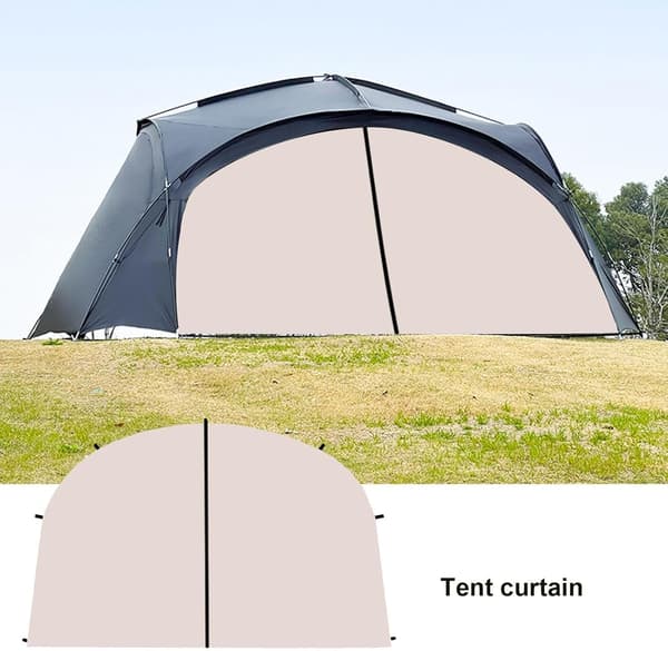 Utomhustältgardiner, kupoltält drapering campingtält drapering -