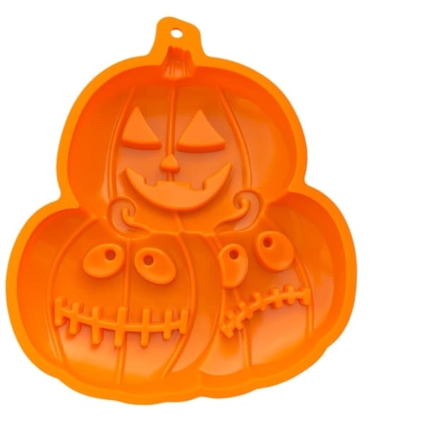Halloween Silikonform for Gresskaransikter - Stor Bakeform