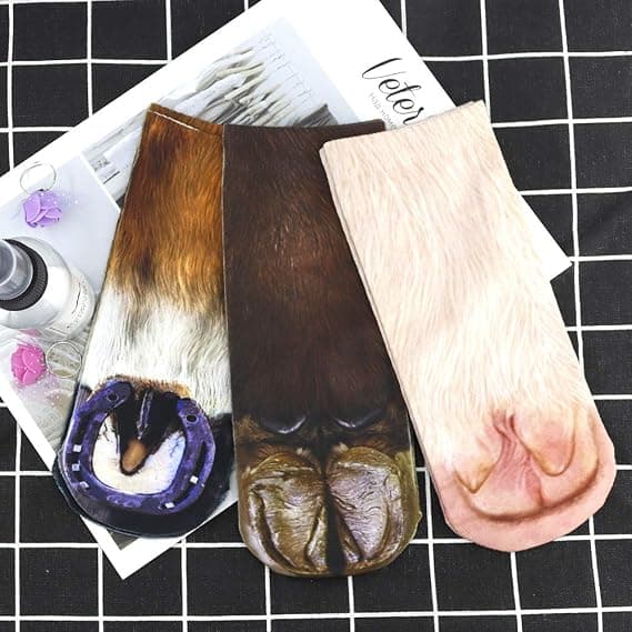 Animal Tail Socks - Unisex 3D Printed Socks with Fun Animal Tails
