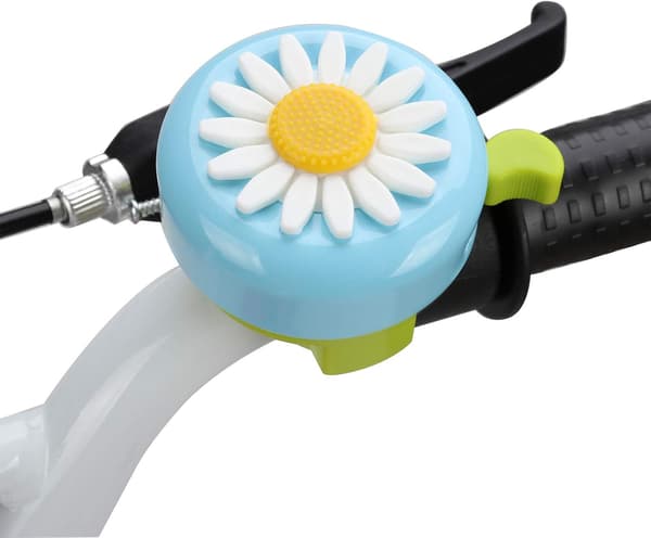 Barncykelklocka, flickcykelklocka (blå och grön)