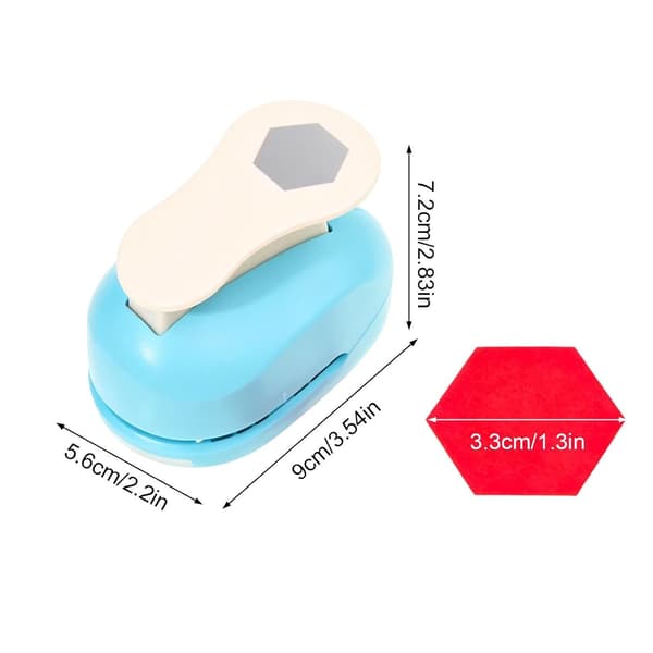 Stanzer universal Sechseck-Formschneidewerkzeug for, carton and 3,3 cm - 3,3 cm