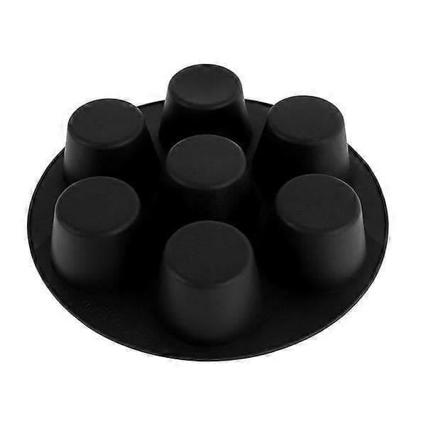 3-pak Silikone Kageform Elektrisk Airfryer Bageudstyr Muffins Kageform med 7 Huller
