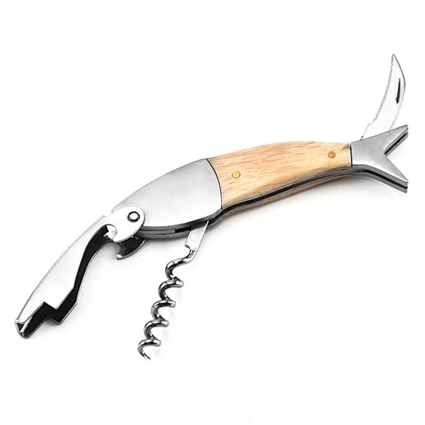 Wine Corkscrew for Bar, Restaurant Waiters, Professional Wooden Handle