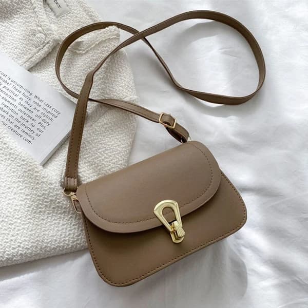 Messenger Skuldertaske Crossbody Tasker MØRKEBRUN mørkebrun