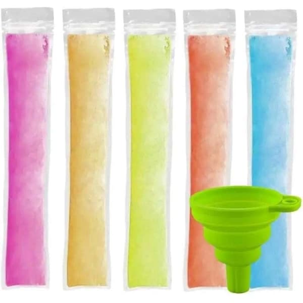 100 stk. ispindeforme DIY ispindeforme Genanvendelige fryseposer til is Transparent