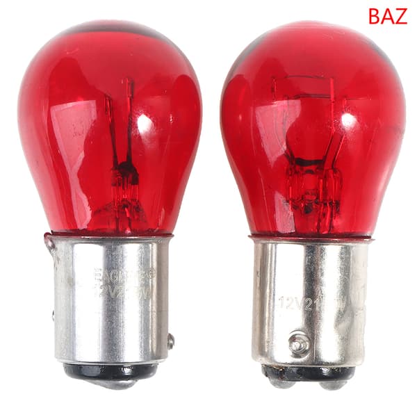 2 stk BAW15D Røde Bremselys Baklys Bil Lampe 12V Blinklys BAZ15D BAZ15D