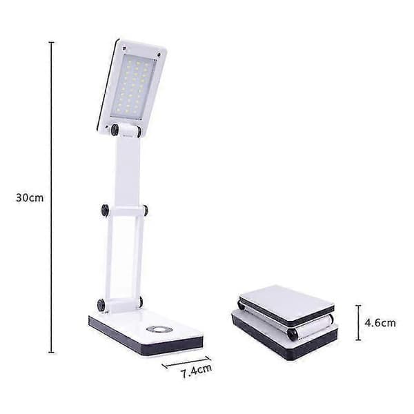 30 LED Bærbar Foldbar Lampe Genopladelig Skrivebordslampe Læselampe