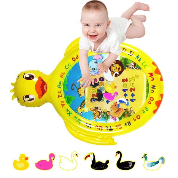 Inflatable Tummy Time Water Mat, Early Development Sensory Toy, Activity Mat for Infants and Toddlers 7