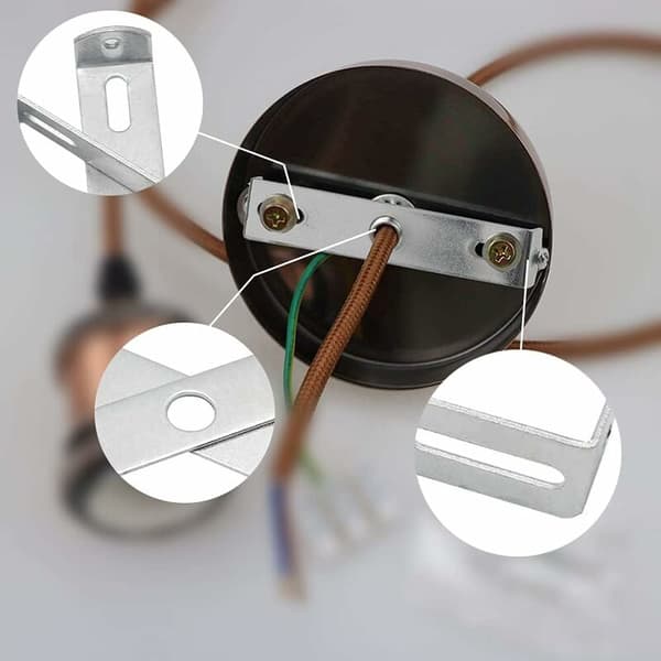 4-pack ceiling light plate 95 mm ceiling light holder with screws accessories for home office ceiling lighting