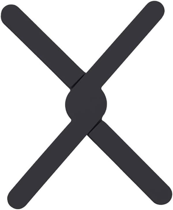 Silikoneunderlag til gryder, foldbart, skridsikkert, varmebestandigt, tykt underlag til fade, varme gryder og pander (sort)