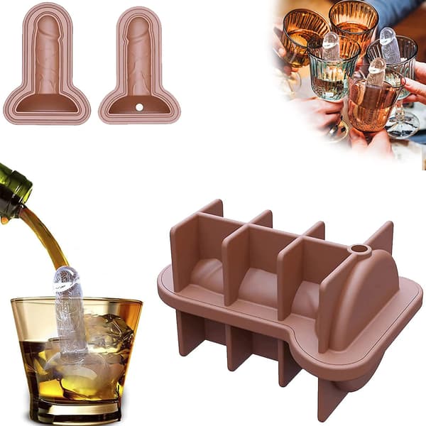 Voksen Prank Isbitform, Silikon Isbitform for Iskald Cocktail Whisky Te Kaffe A