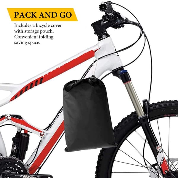 2 Bikes Cover, Black 210D Waterproof, Dustproof, Rainproof DXGHC