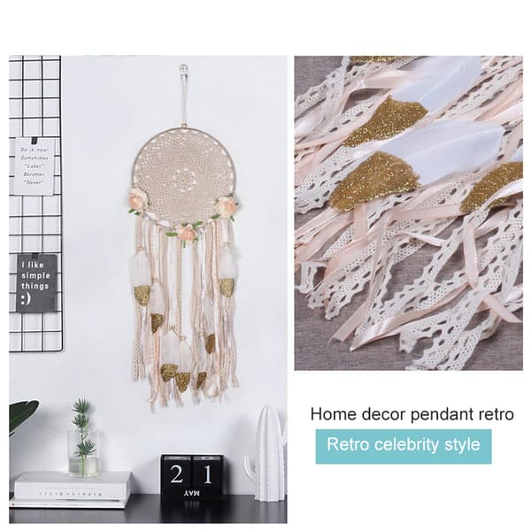Dream Catcher Feather Tassel Wedding Home Wall Hanging Decor