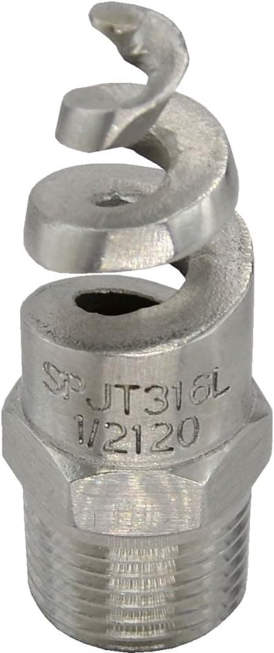 Rustfrit stål industri spray støvfjernelse spiral design fuldkegledyse G1/2 -