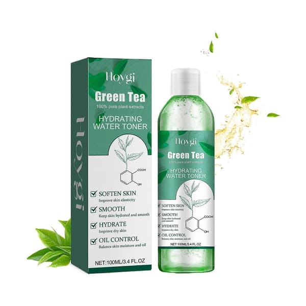 Green Tea Hydrating Toner Makes Skin Soft and Bright, Cleanses Acne Scars and Moisturizes Without Feeling Greasy