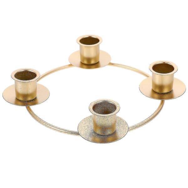 Adventsstake Krans Jern Lysestake Ringformet Lysestake Adventsstake