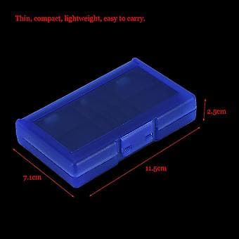 24-in-1 TF Card Box Game Memory Card Case Holder Storage for Nintendo Switch Blue