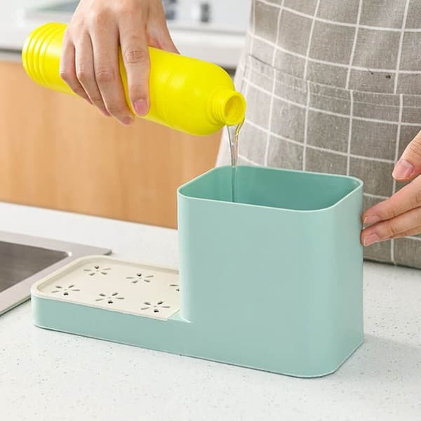 Press Box Automatic Liquid Laundry Detergent, Three-Function Sink with Towel Holder