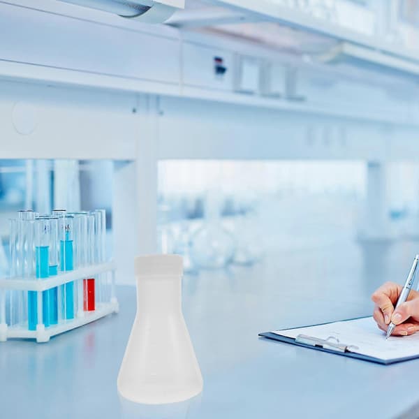10 stk Laboratorieflasker Eksperiment Plast Erlenmeyerkolbe Plastflaske