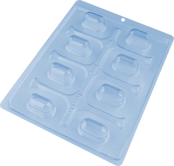 Pralinform Sjokoladeform - BWB 5061 - Spesiell 3-delt form Transparent transparent