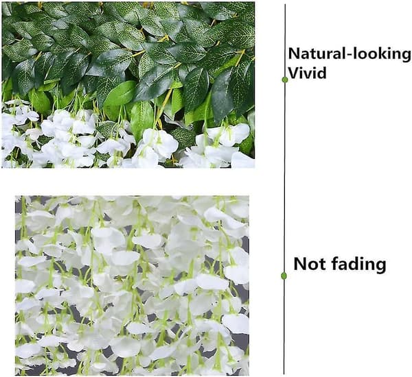 12 st/förpackning Konstgjorda blommor Heminredning Varje slinga 110 cm