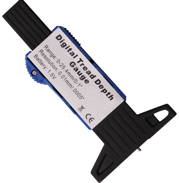 Elektronisk digital dækmønsterdybdemåler 0-25mm dækmønster