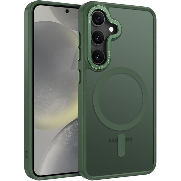Samsung S25 FE Case Magsafe Frosted – DARK GREEN
