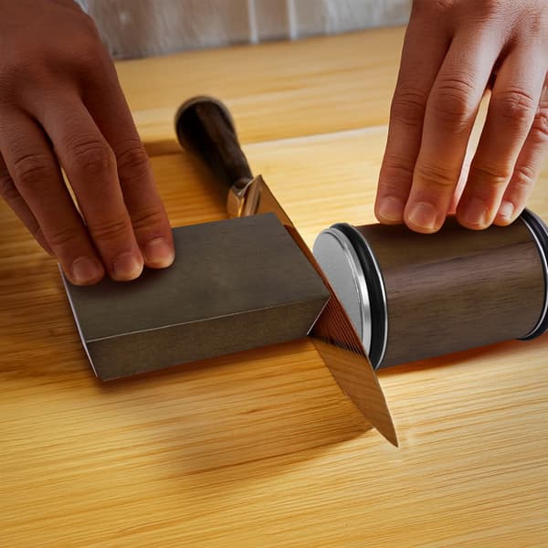 Rullende knivsliper / magnetisk slipeunderlag / diamantbryne 400/1000