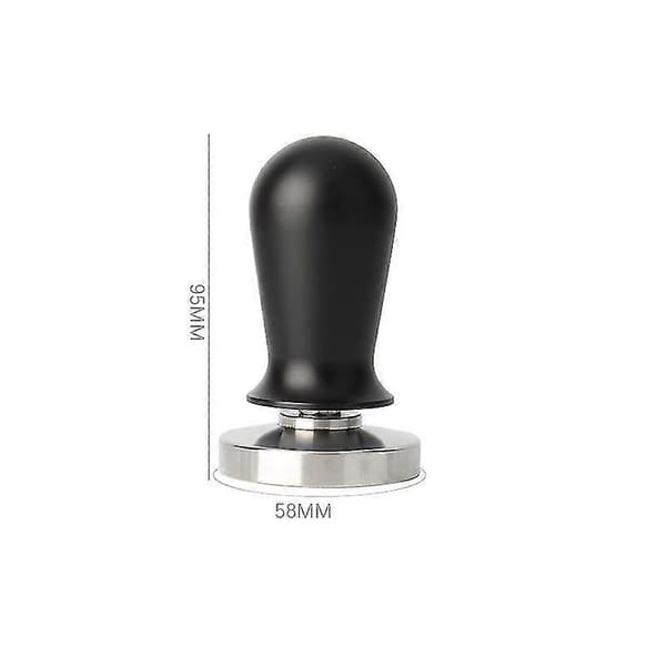 Kaffetamper – 58 mm kalibrert espressostamper i 304 rustfritt stål med flat base og ergonomisk håndtak