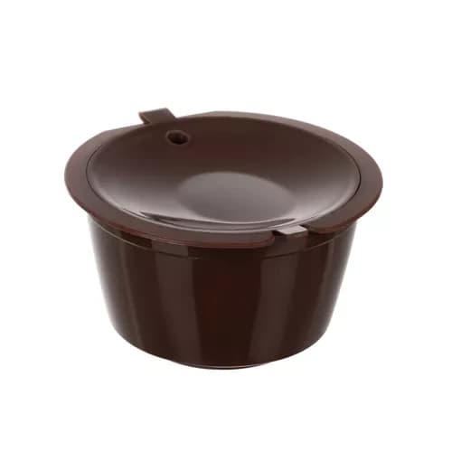 6-pack Reusable Coffee Pods for Nespresso and Dolce Gusto brown brown