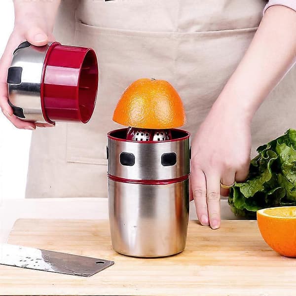 Manuel juicer i rustfrit stål, juicer og citronpresser til hjemmebrug