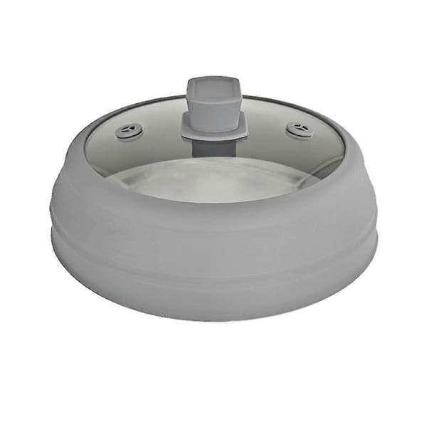 Mikrovågsskydd i glas för mat, vikbart mikrovågsskydd 27 cm