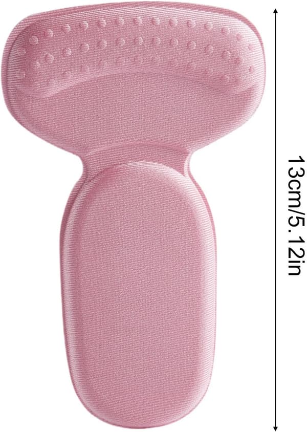 kantapääpehmusteet kengille, kahdeksan pehmeää, kosteutta imevää tyynyä pinkki - Rosa