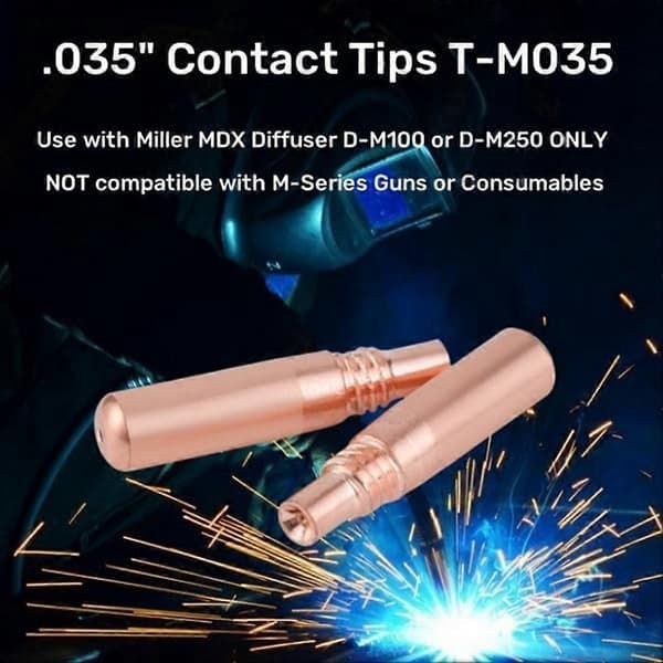 MIG Welding Tips 0.9mm for MIG Torches in the Series Used with Diffuser D-M100 D-M250 T-M035