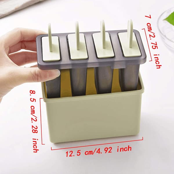 2-pak Mini Ispindeforme Sæt DIY Hjemmelavede BPA-fri Silikone Non-Stick Ispindeforme Dessert