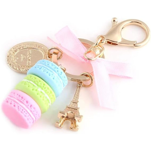 Alloy Keychain, Cute Macaron Shaped Keychain, Different